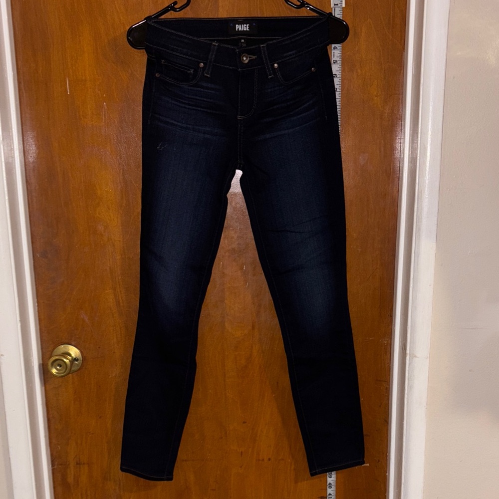 PAIGE Women's Midnight Blue Skinny Jeans